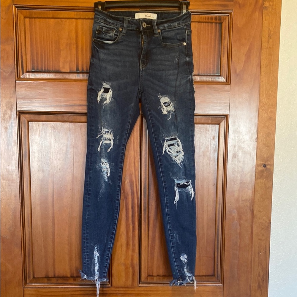 KanCan Distressed Blue Skinny Jeans
